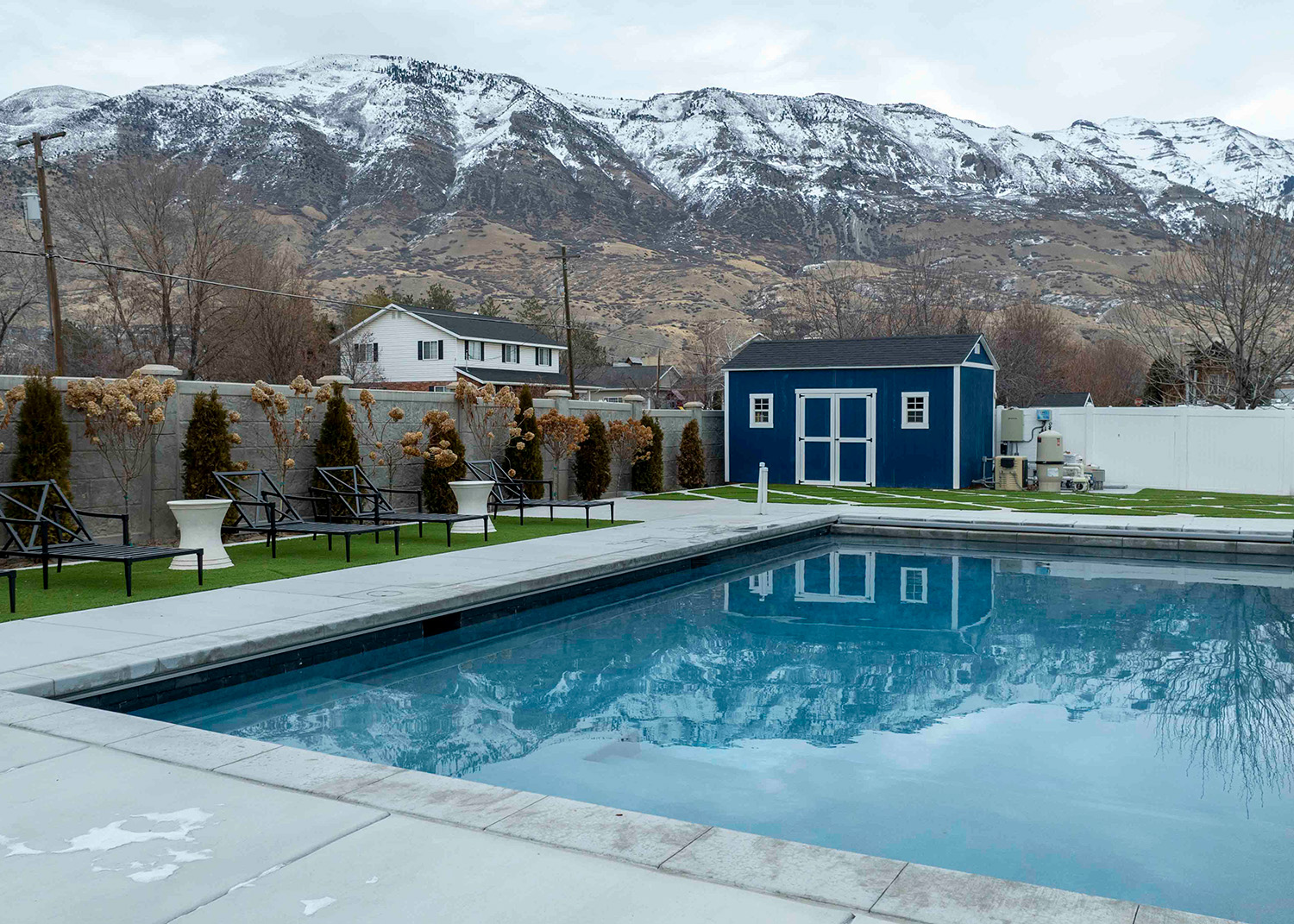 Newly finished pool